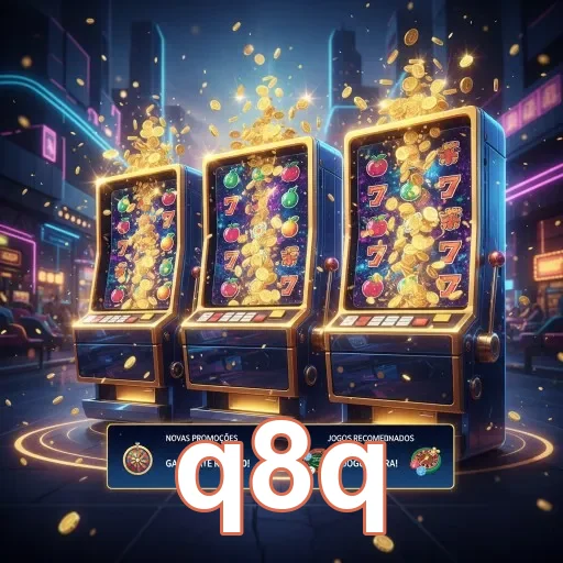 Ilustração de Explore os melhores slots e live games no q8q