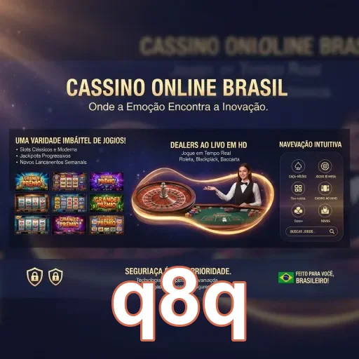 Ilustração de Explore os melhores slots e live games no q8q