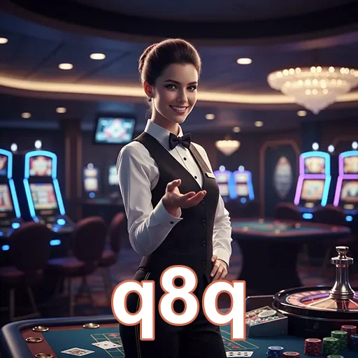 Ilustração de Acesse rapidamente o cassino online q8q com segurança