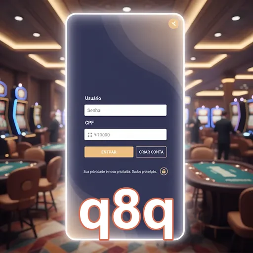 Ilustração de Acesse rapidamente o cassino online q8q com segurança