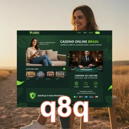 Ilustração de Acesse rapidamente o cassino online q8q com segurança