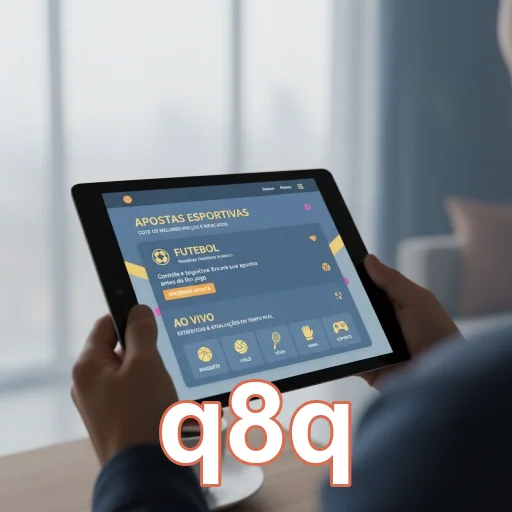 Ilustração de Experimente as Ofertas VIP do q8q com Saques Rápidos